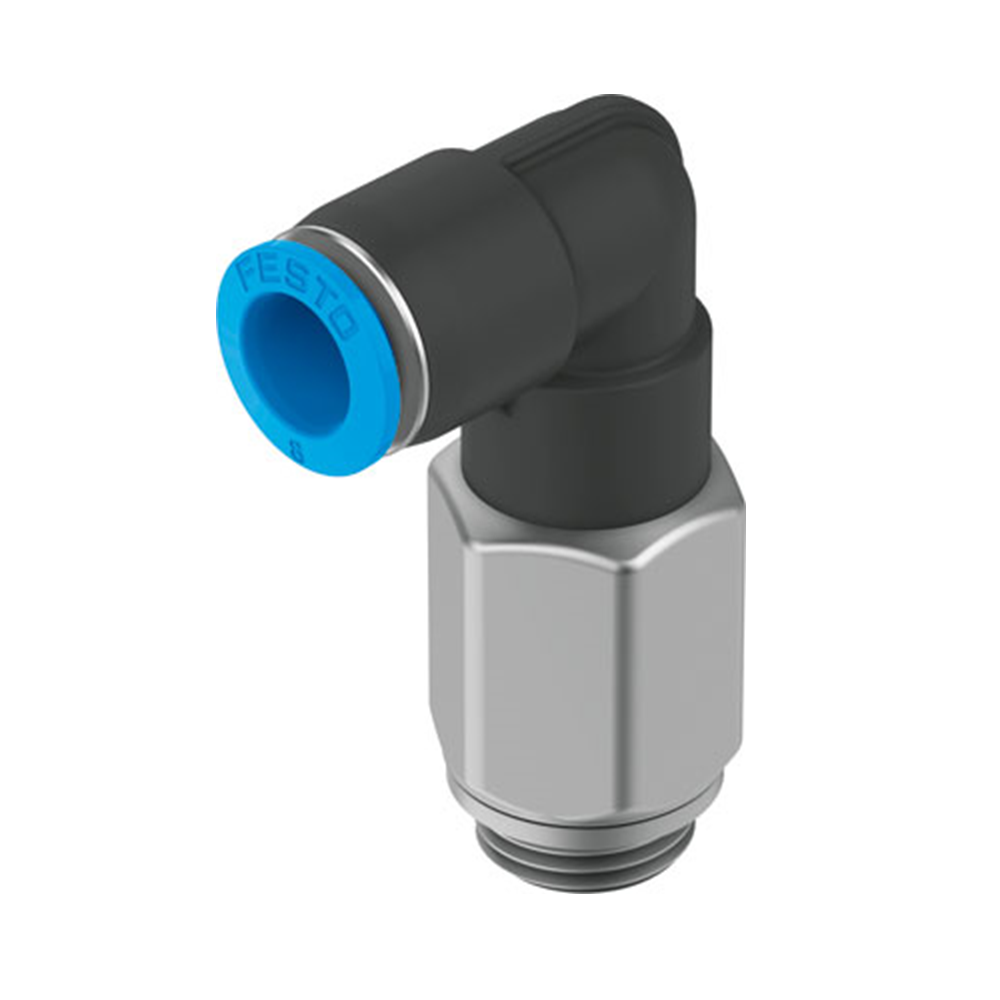 QSLL-G1/8-4-100 Угловой фитинг с цанговым зажимом, удлиненный