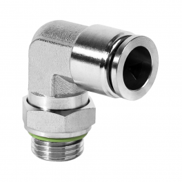 QS-AL-06-G14 Фитинг угловой, 6мм x G 1/4 (наруж.резьба)
