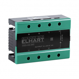 ESS3-DA-060 Трехфазное твердотельное реле, управление 3-32 VDC, выход ток до 60А